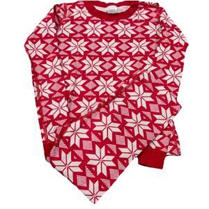 Hanna Andersson Kids Scandi Snowflake Organic Cotton Pajama Set Size 12 | 150 cm